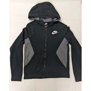 Nike Black Full Zipper Jacket Kids Size L.     (1414)